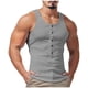 thumbnail image 2 of pstuiky Camisetas sin mangas, Chaleco informal de verano para hombre, transpirable, sin mangas, con botones Tops elegantes para mujer s, 2 of 7