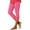 Pink, variant on Bloomae Womens Capris for Summer Dressy Cropped High Waist Yoga Pants Comfy Stretchy Leggings Drawstring Ruched Leg Cropped Workout Compression Pants Blue M