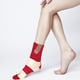 thumbnail image 5 of Calcetines medianos de algodón FLhrweasw con patrón divertido rayas blancas, 5 of 8