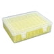thumbnail image 5 of Caja de almacenamiento de joyería transparente, estuche de almacenamiento de joyería, 30 compartimentos, práctico con tapa, contenedor de cuentas para Amarillo, 5 of 9