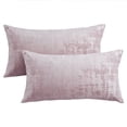 thumbnail image 3 of Home Soft Things Textured Velvet Pillow Covers (Set of 2), - Softpink - 14" x 26", 3 of 6