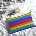 thumbnail image 6 of Kdxio Cotton Pillow Cases 16"x24" Pillowcases,Soft and Breathable Bedroom Pillow Cases-Colorful Glitter Rainbow, 6 of 8