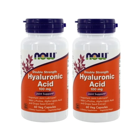Now Foods - Hyaluronic Acid 100 mg 60 Vcaps (Pack of 2)