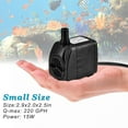 DOMICA Mini 220 GPH Outdoor Garden Submersible Pump for Fish Tank, Pond