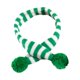 thumbnail image 3 of Bufanda navideña para mascotas, disfraz navideño, bufanda de punto decorativa para mascotas de conejo raya verde, 3 of 9