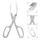 thumbnail image 2 of Pinzas para ensalada de acero inoxidable cuchara de la porción Tenedor (plata), 2 of 4
