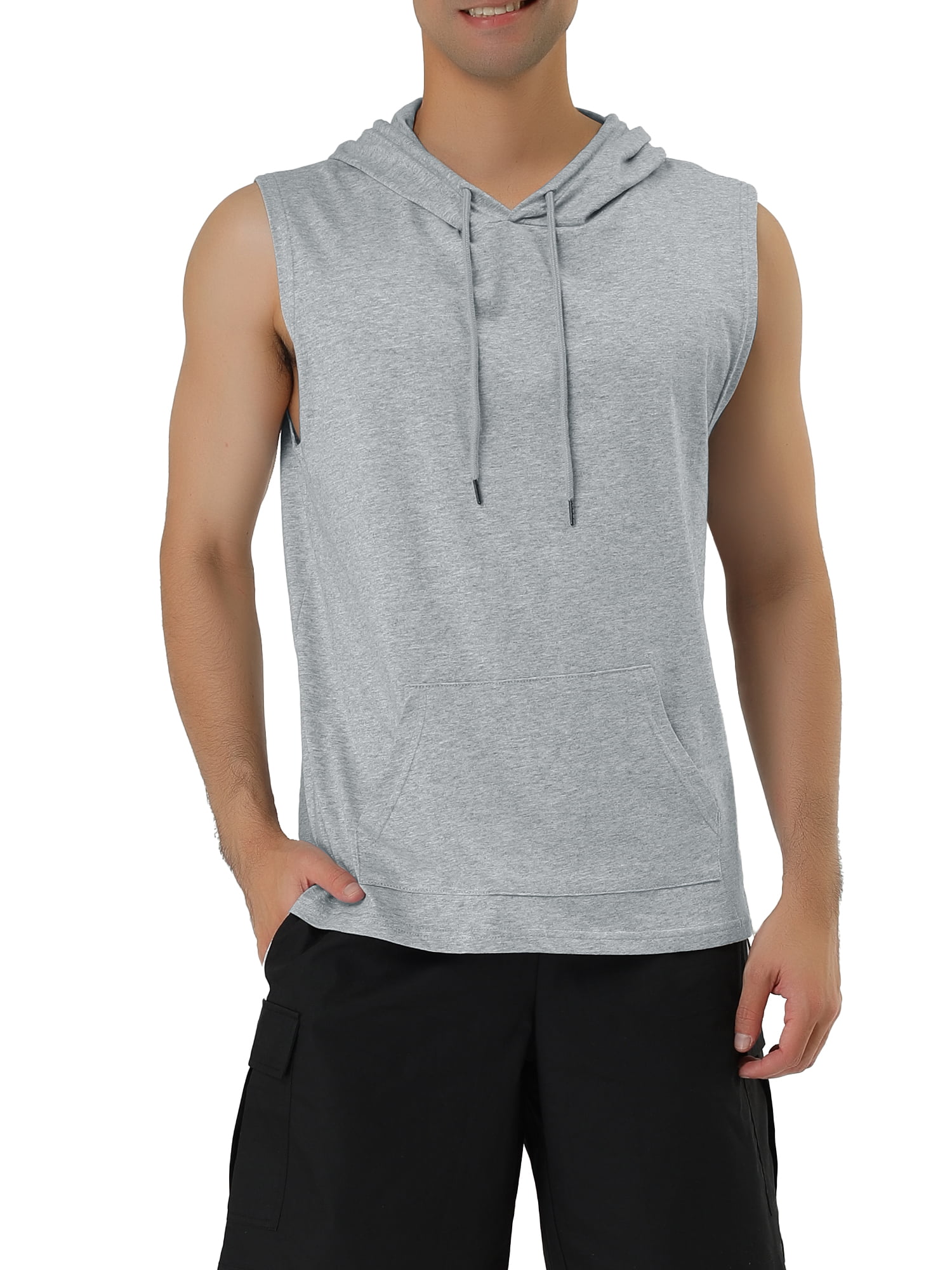 Lars Amadeus Men's Tank Tops with Hood Gym Athletic Muscle Shirts ...