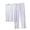 White, variant on Men's Cotton Pajamas Set Soft Sleeveless Tank Top & Wide Leg Pant Lightweight Cozy Summer Pjs Sleepwear (XL, Dark Gray)