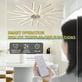 thumbnail image 3 of Eowynic 45-Inch Modern Ceiling Fans with Lights, APP/Remote Control, 6 Speed, DC Motor, White, 3 of 8