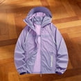 thumbnail image 5 of cocolona Womens UPF 50+ Sun Protection Jackets Long Sleeve Hooded Zipper Outwear Solid Color Outdoor Hiking Workout Tops, 5 of 7