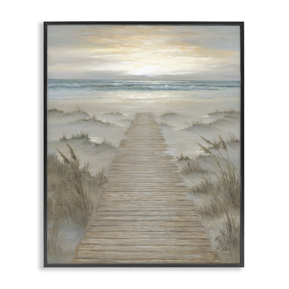 Stupell Industries The Path Towards Sunrise Black Framed Giclee Art, design by Georgia Janisse