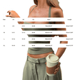 thumbnail image 3 of MVRLSH Womens Tank Tops Loose Fit Casual Crisscross Strap Backless Cropped Ribbed Neck Lace Trim Tank Top Tops Green Size XL, 3 of 7