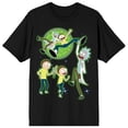 thumbnail image 4 of Rick & Morty Portal Lasso Men's Black Crew Neck Short Sleeve T-shirt-XL, 4 of 7