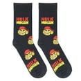 thumbnail image 5 of Crazy Socks Hulk Hogan Fun Print Novelty Crew Socks for Men, 5 of 6