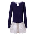 thumbnail image 2 of Richie House Girls' Pullover Sweater with Embroideried Tulle Skirt RH2134, 2 of 7