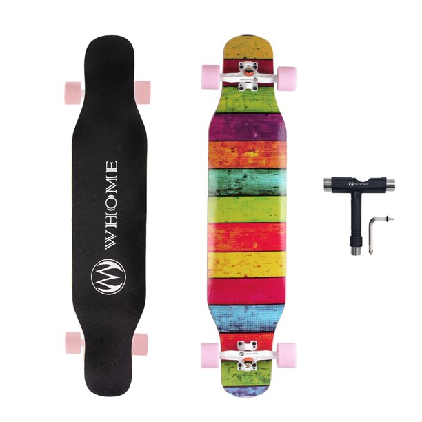 WHOME 42 Inch Long Boards for Adults/Teenagers Girls/Kids Beginner/Pro