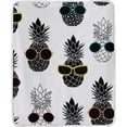 thumbnail image 2 of SKYSONIC Velvet Plush Throw Thermal Blanket - 4x5FT - Pineapples Wearing Sunglasses Printed for Couch Bed Sofa Car, 2 of 5
