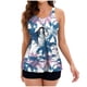 thumbnail image 2 of ICHUANYI Clearance Women Two Piece Swimsuits Tummy Control Swimwear Tankini Beachwear Swimdress(Navy, XXL) Ichuanyi Ichuanyi, 2 of 4
