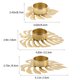 thumbnail image 2 of unbranded 3Ud Soporte Metálico Dorado Para Velas En Forma De Hoja Monstera Ideal Para Salón Y Oficina, 2 of 7