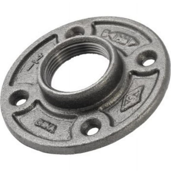 B&K 521-606HN 1.25 in. Floor Flange, Black