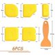 thumbnail image 2 of 6 Piece Set Scraper, Yellow Silicone Sealant Smooth, Joint Smoother, Contour Applicator, 2 of 5