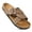 Stone, variant on Cork Recovery Slides for Women with Plantar Fasciitis Relief Comfortable Suede Footbed with Adjustable Buckle Cross Strappy Slip on Casual Travel Walking Beach Ladies Sandals