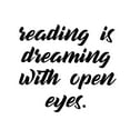 thumbnail image 3 of Kimberly, Allen 20x20 Black Modern Framed Museum Art Print Titled - Reading Dreaming, 3 of 5