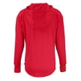 thumbnail image 3 of Women's Cutter & Buck Red SMU Mustangs Vault Daybreak Eco Recycled Half-Zip Hoodie, 3 of 3