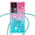 thumbnail image 4 of Funda para Xiaomi 12T/12T Pro 5G Brillantina Líquida Divertida Reluciente y con Cristales en Movimiento Cuerpo Cruzado con Cordón Ajustable, 4 of 5