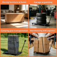 thumbnail image 2 of Large Connectable Heavy Furniture Movers with 4 Wheels and Removable Pull Handle, 880 Lbs Max Capacity, 360 °   Swivel Casters for Furniture, Appliances, Warehouse, Garage & More, 2 of 6