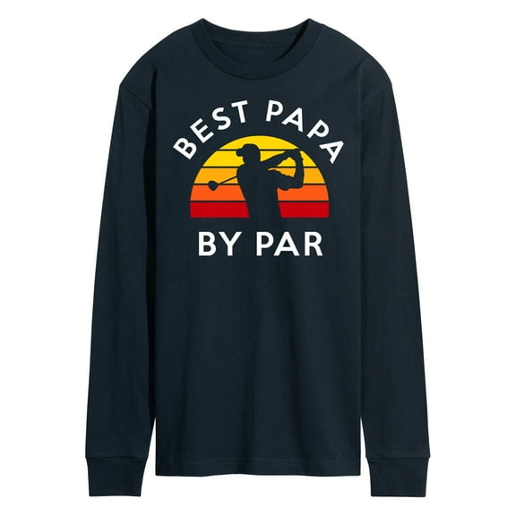 Instant Message - Best Papa By Par - Men's Long Sleeve T-Shirt