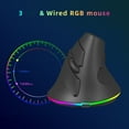 thumbnail image 3 of Wireless Dual-mode Mouse 2.4G/BT5.1 Computer Mouse Gaming Mouse Ergonomic Silent, 3 of 8