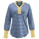 thumbnail image 3 of MHFRRA Blusa Informal Cómoda de Manga Larga con Cuello Redondo y Rayas a La Moda, Suave y Elástica, para Uso Diario Azul, 3 of 5