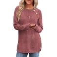thumbnail image 7 of OALUXE Long Sleeve Shirts for Women Casual Tunic Tops Loose Fit Dressy Lightweight Sweaters, 7 of 7