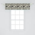 thumbnail image 2 of Ambesonne Travel Valance Pack of 2, Vintage Adventure Art, 54"X12", Dusk and Charcoal Grey, 2 of 3