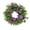 Purple, variant on Spring Artificial Grass Wreath - Small Eucalyptus & Fake Flower Door Decoration, Versatile Indoor Outdoor Home Decor for Spring Celebrations, Durable Faux Greenery Garland, 12in, Pink