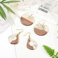 thumbnail image 6 of 1 box DIY Dangle Earring Making Kits Including Resin & Walnut Wood Pendants Brass Earring Hooks Brass Jump Rings Mixed Shapes, 6 of 6