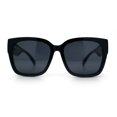 thumbnail image 5 of Polarized Oversized High Temple Horn Rim Fit Over Fashion Sunglasses All Black, 5 of 8