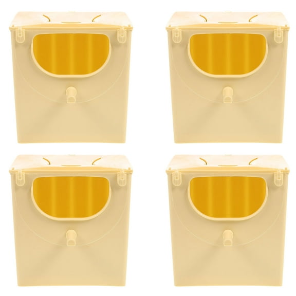 4Pcs Bird Breeding Box Plastic Bird Nesting Box Hanging Bird Box Bird Hatching House