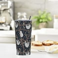 thumbnail image 5 of 20oz Tumbler With Lid And Straw, Sloths In Tree Vacuum Insulated Iced Coffee Mug Reusable Travel Cup Stainless Steel Water Bottle, 5 of 6