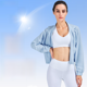 thumbnail image 1 of Chaqueta deportiva con protección solar, top deportivo informal de corte holgado, traje deportivo para correr con cremallera de manga larga, 1 of 4