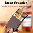 thumbnail image 2 of Portable Cigarette Case/Box 20 Capacity 85mm Regular Cigarettes Pocket Holder (Gray), 2 of 7