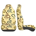 thumbnail image 3 of Gaeub Various Snake 2Pack Full Set Car Seat Covers with Soft Padding Universal Auto Front Seats Protector and Cushion Mat, 3 of 7