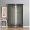 thumbnail image 1 of Interior Trends Ensemble de Rideaux en Voile Transparent Entièrement Cousu 2 Pcs (108 Pouces" Long Gris), 1 of 1