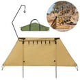 thumbnail image 4 of Cortavientos resistente para camping con ganchos reforzados y estructura de acero, ideal para cocinar al aire libre, 4 of 6