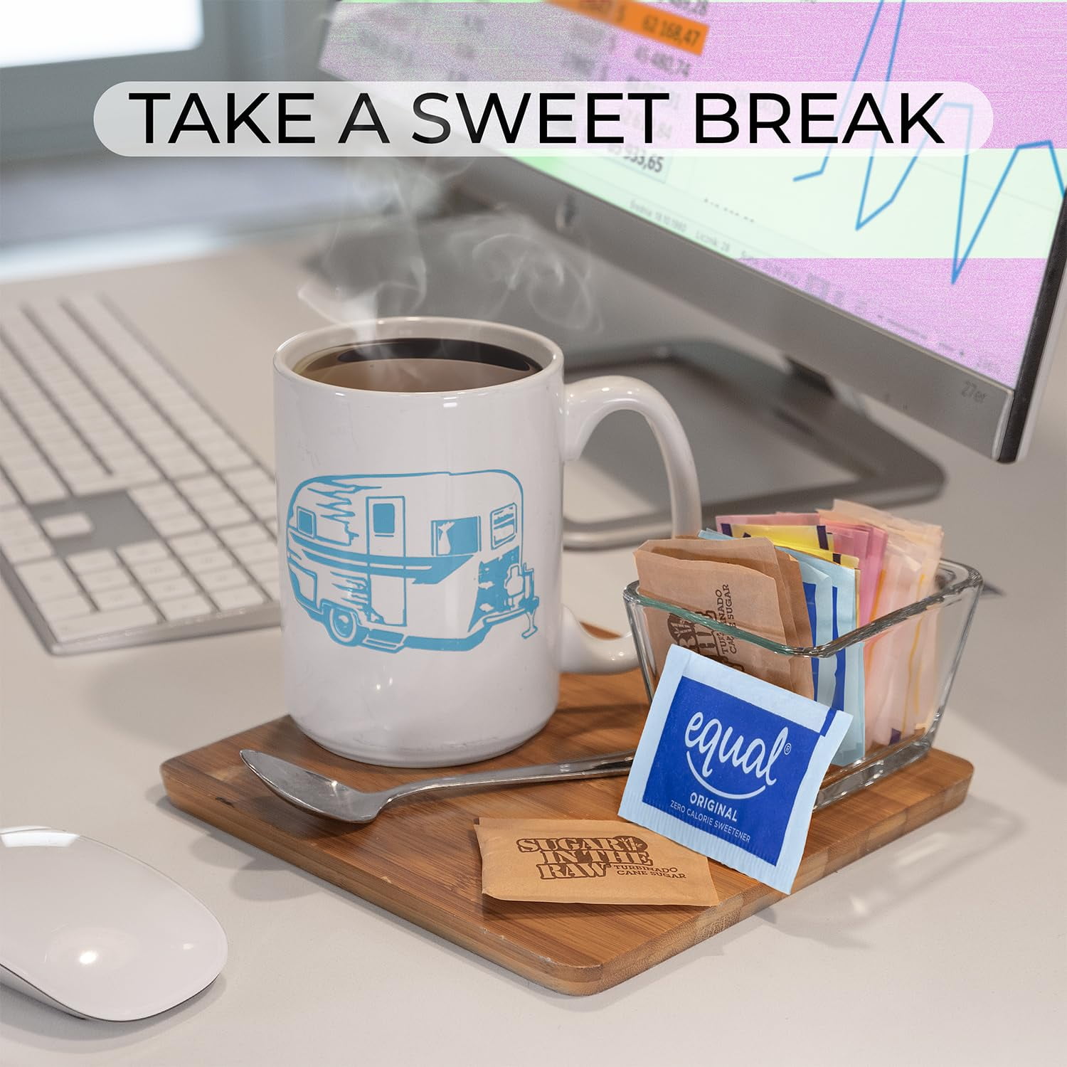 Sugar and Sweetener Assortment Packets, Sugar Packets (650 Pack) with Coffee Stirrers, Individual Sugar Packets for Coffee