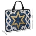 thumbnail image 2 of Werpe Gold Star Jigsaw Puzzle Geometric Tablet Cover Neoprene Laptop Bag Diving Fabric 10inch, 2 of 5