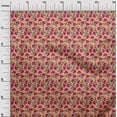 thumbnail image 2 of oneOone Organic Cotton Poplin Twill Fabric Leaves & Floral Block Print Fabric By Yard 42 Inch Wide, 2 of 4