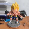thumbnail image 2 of Dragon Ball Z figura de acción GK Fitness Vegeta IV colección de figuras de acción modelo de juguete para niños regalos de cumpleaños 17cm zhangmengya LED, 2 of 2