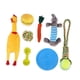 thumbnail image 3 of 8 Uds. Juguetes chirriantes de peluche para perros, Limpieza de dientes molares, resistente a mordeduras, juguete interactivo para masticar mascotas para interiores y exteriores, 3 of 5